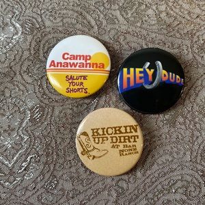 Retro 90s Nickelodeon Button Pins Set